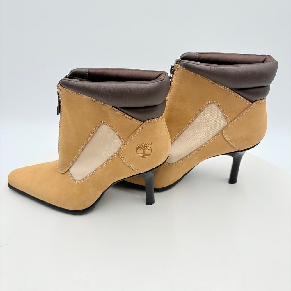 Timberland leather 3.75" heel boots, overall height 8" - Picture 4 of 6